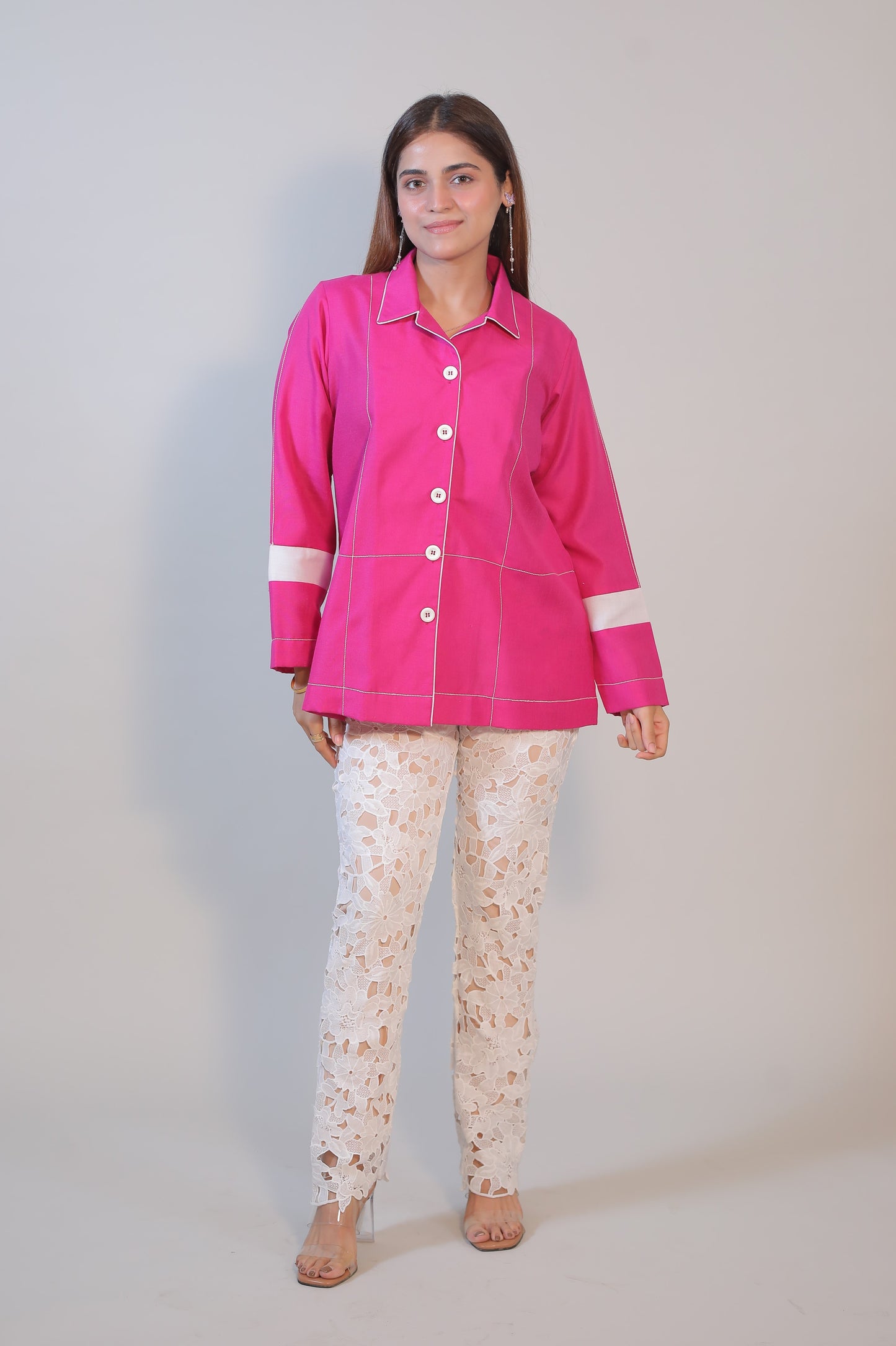 Fuchsia Frame Shirt