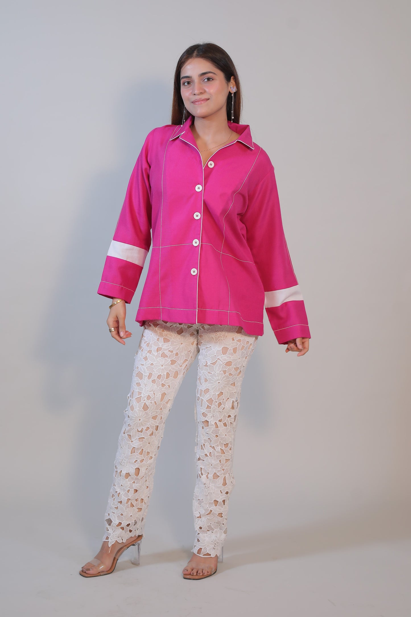 Fuchsia Frame Shirt