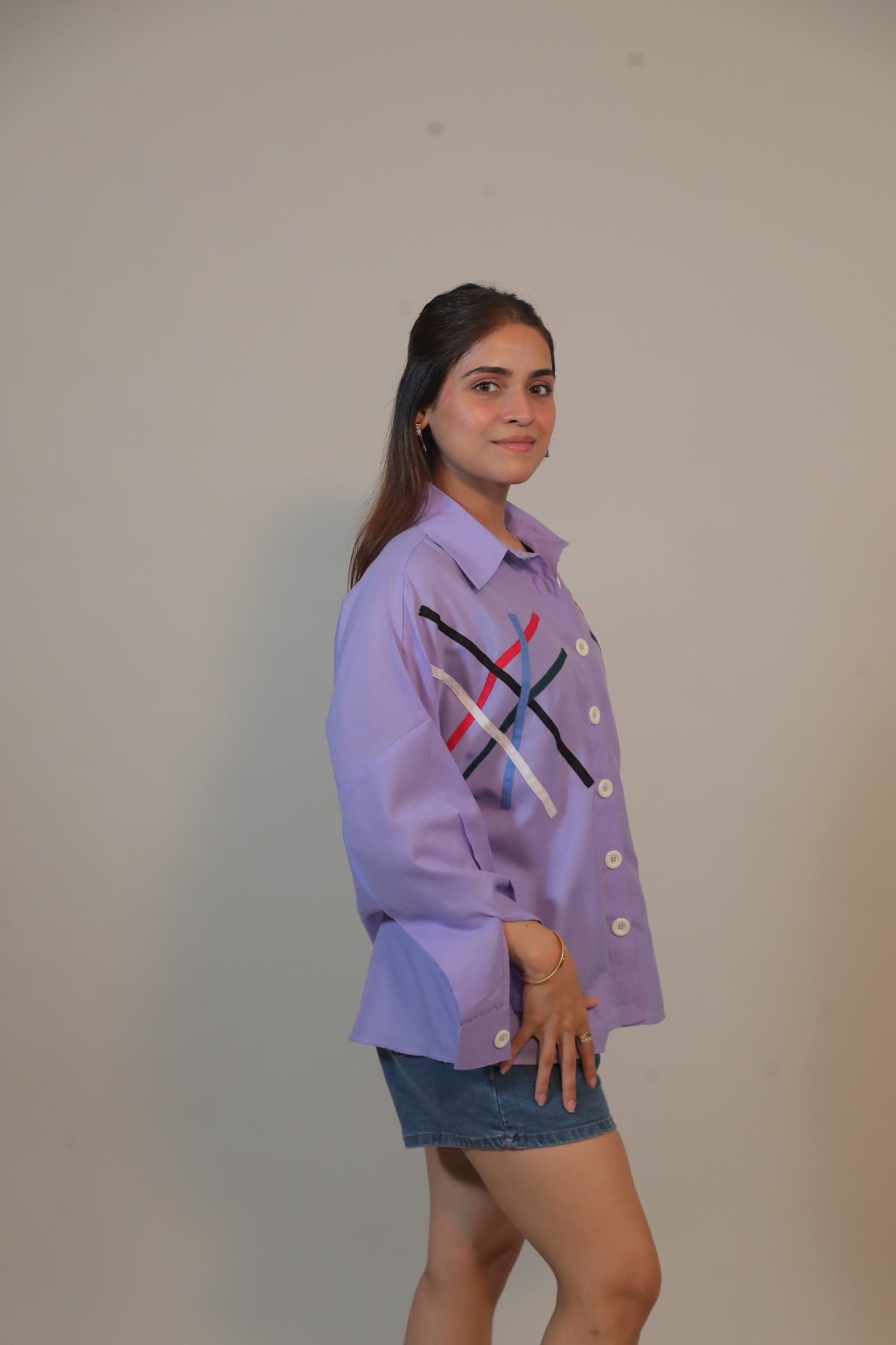 Lavender Line Shirt