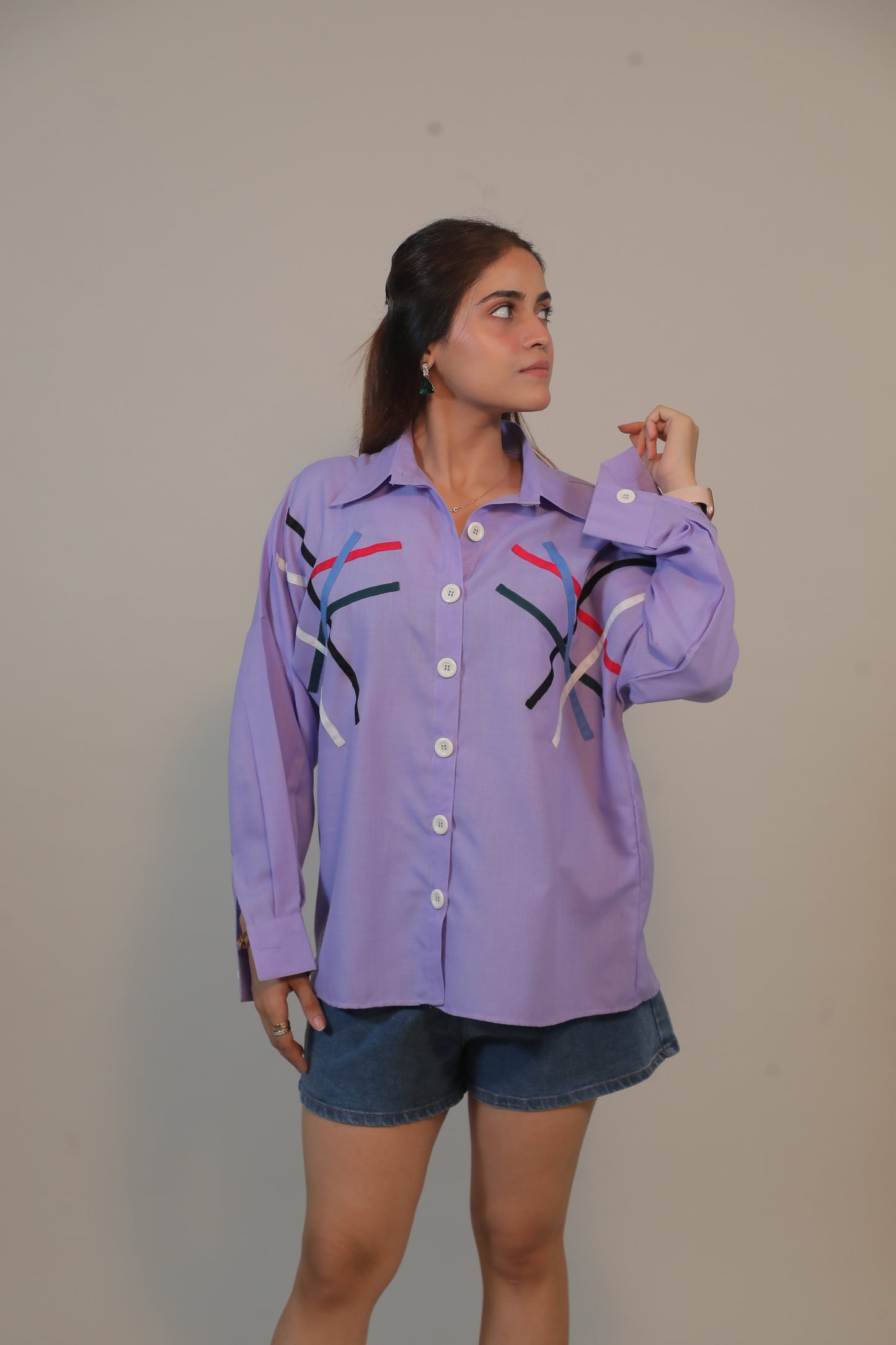 Lavender Line Shirt