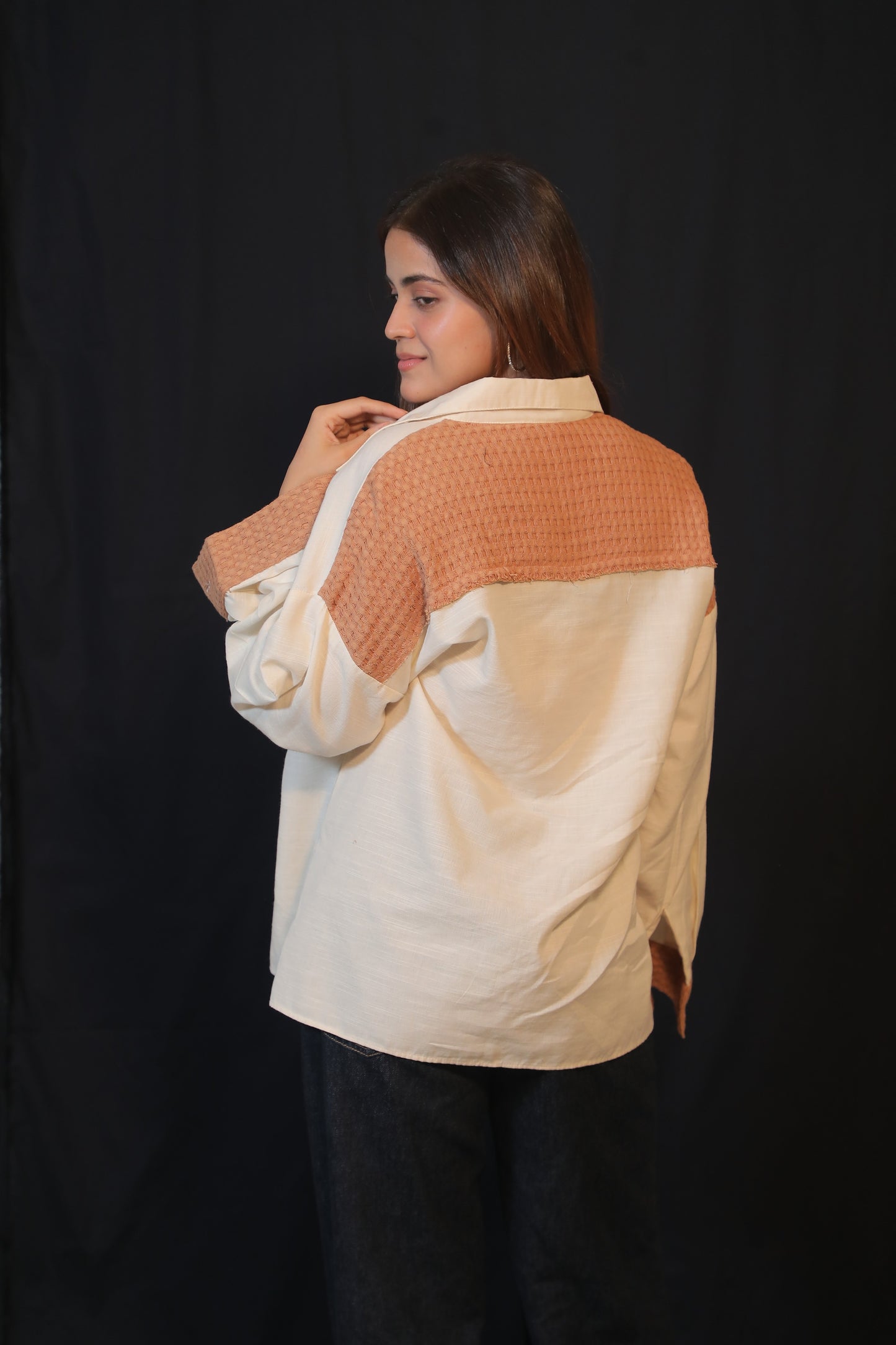 White Waffle Shirt