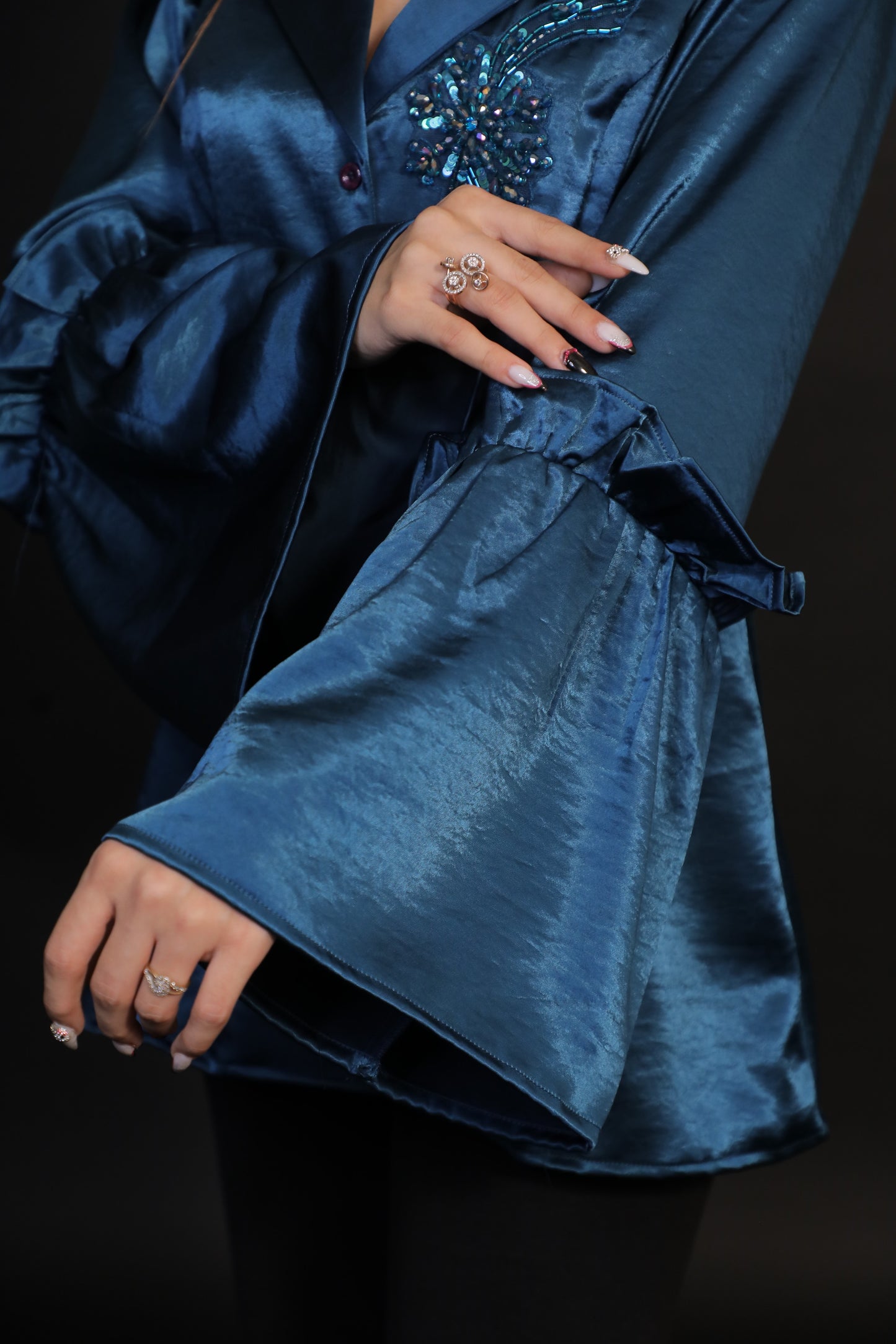 Sapphire Halo Embroidered Shirt