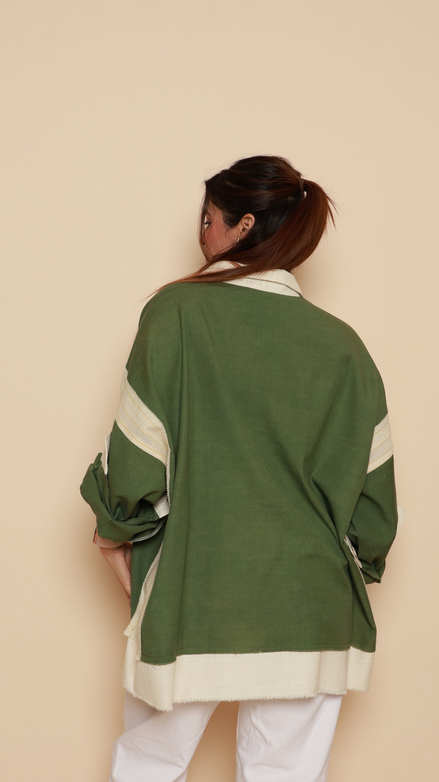 Raw Olive Patch Shirt