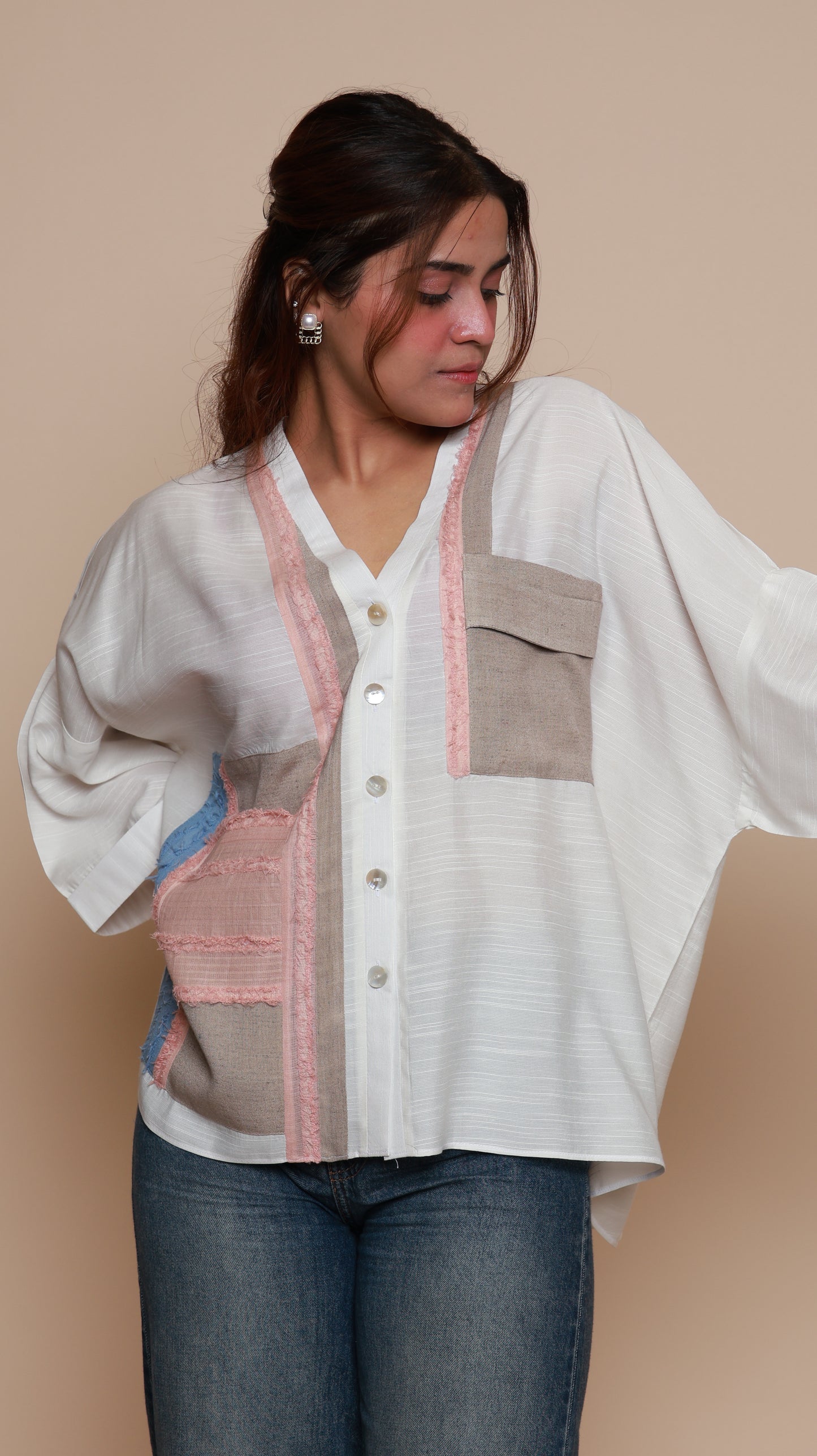 White Panel Shirt