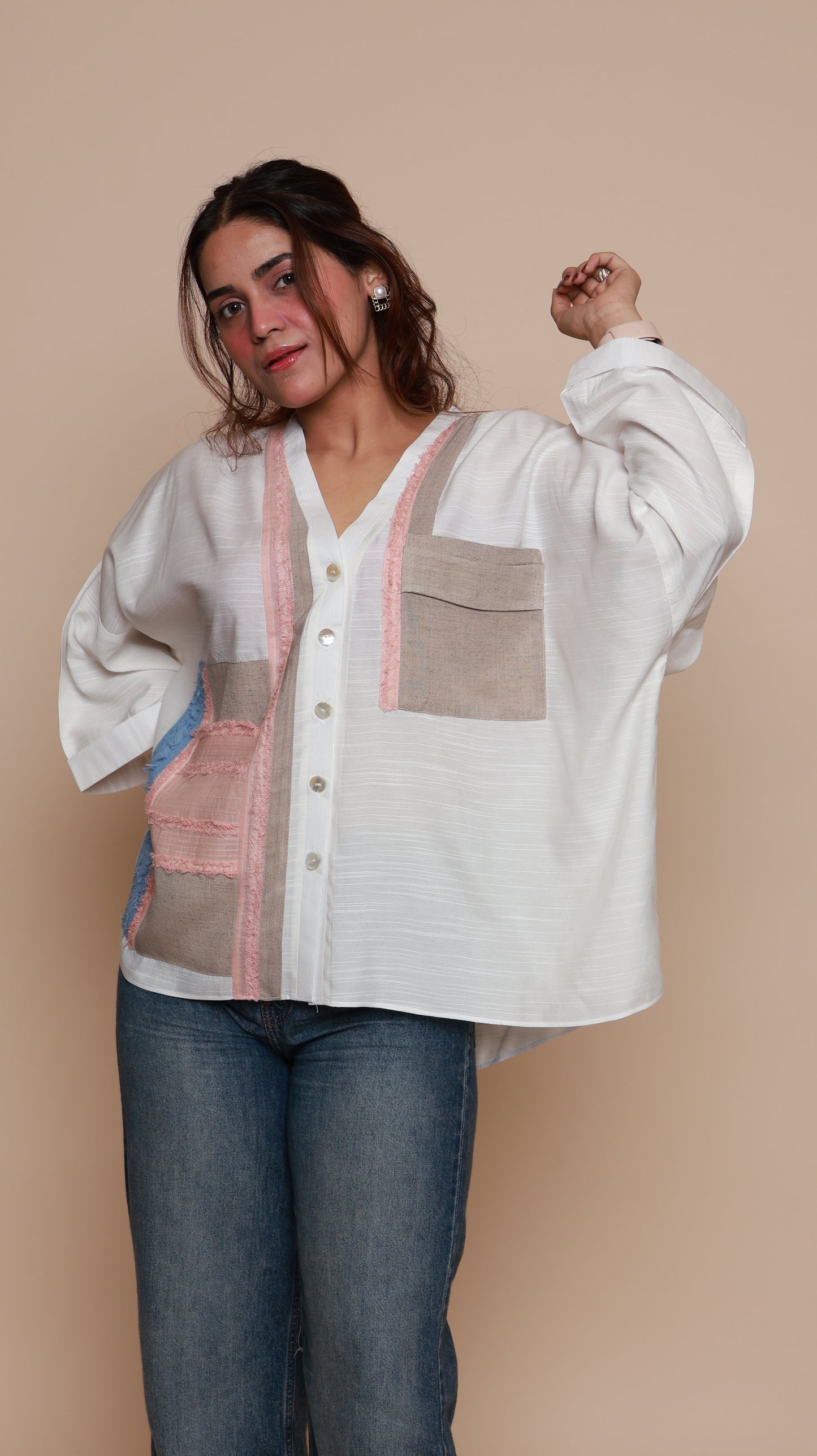White Panel Shirt