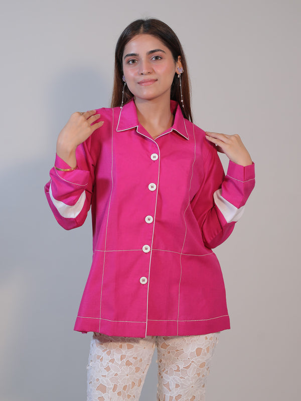 Fuchsia Frame Shirt
