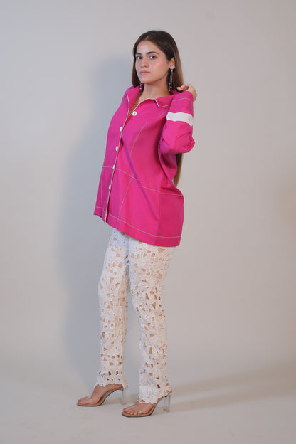 Fuchsia Frame Shirt