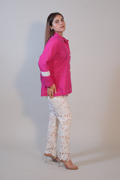 Fuchsia Frame Shirt