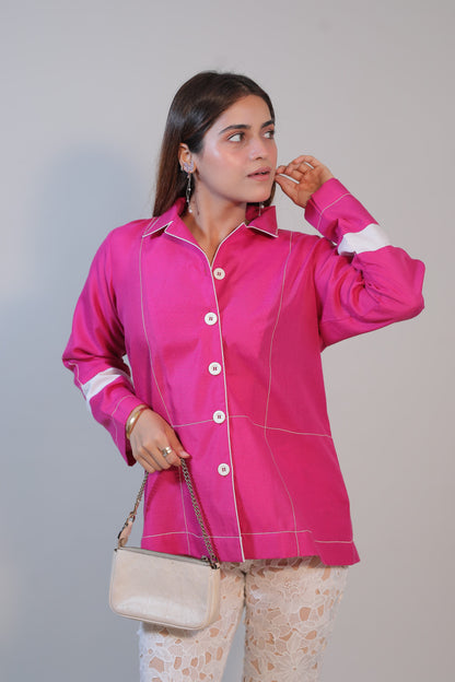 Fuchsia Frame Shirt