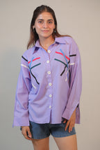 Lavender Line Shirt