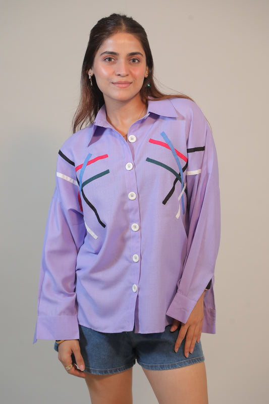 Lavender Line Shirt
