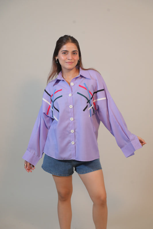 Lavender Line Shirt