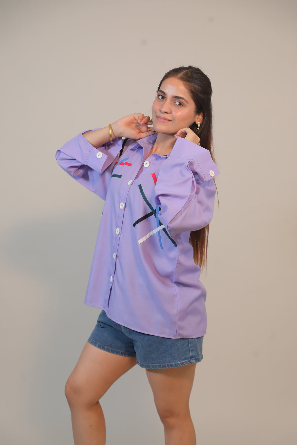 Lavender Line Shirt