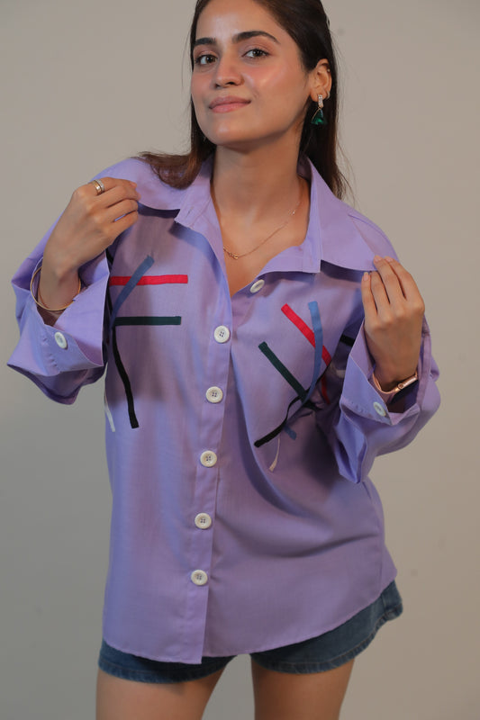 Lavender Line Shirt