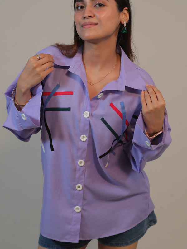 Lavender Line Shirt