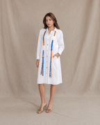 Ivory Strings Shirt Dress
