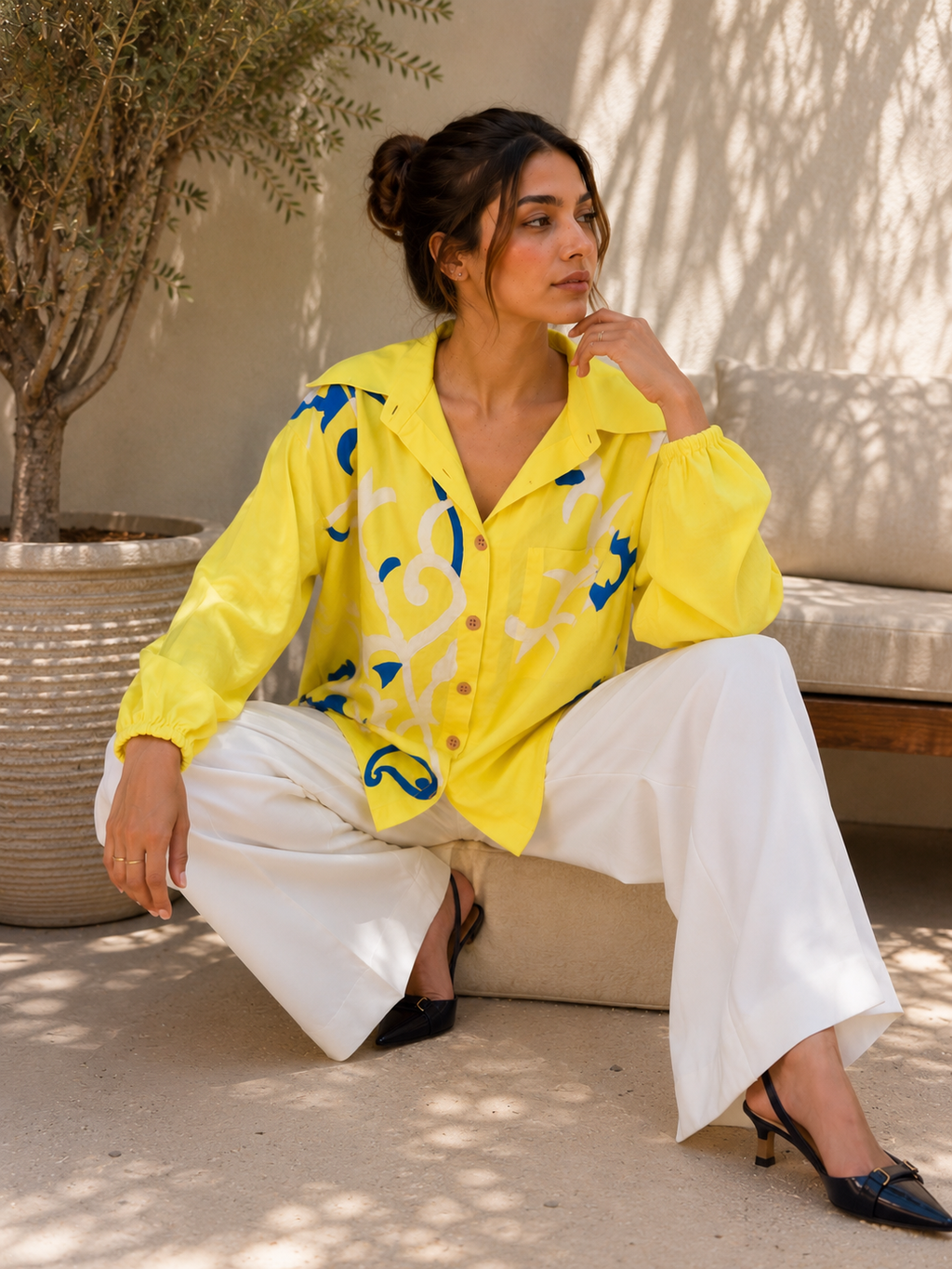 Sun Muse Embroidered Shirt