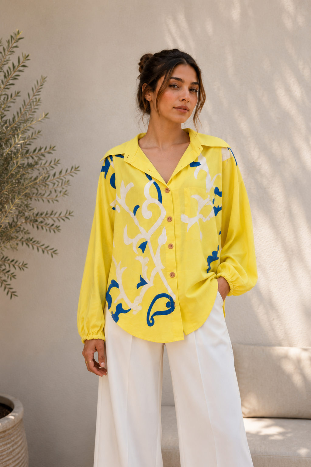 Sun Muse Embroidered Shirt