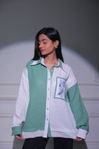 Olive bloom shirt