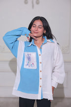 Blue Bloom  Shirt