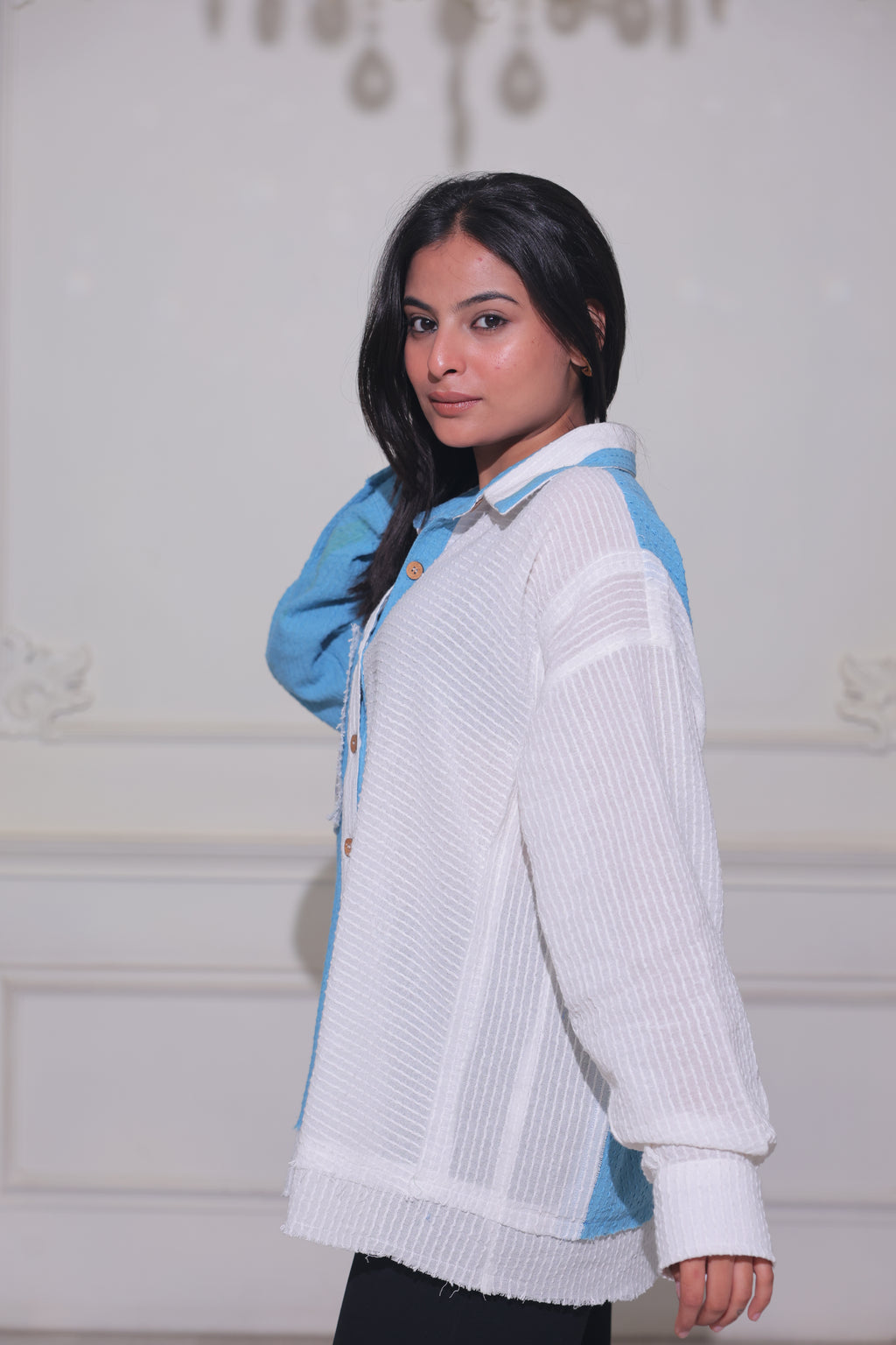 Blue Bloom  Shirt