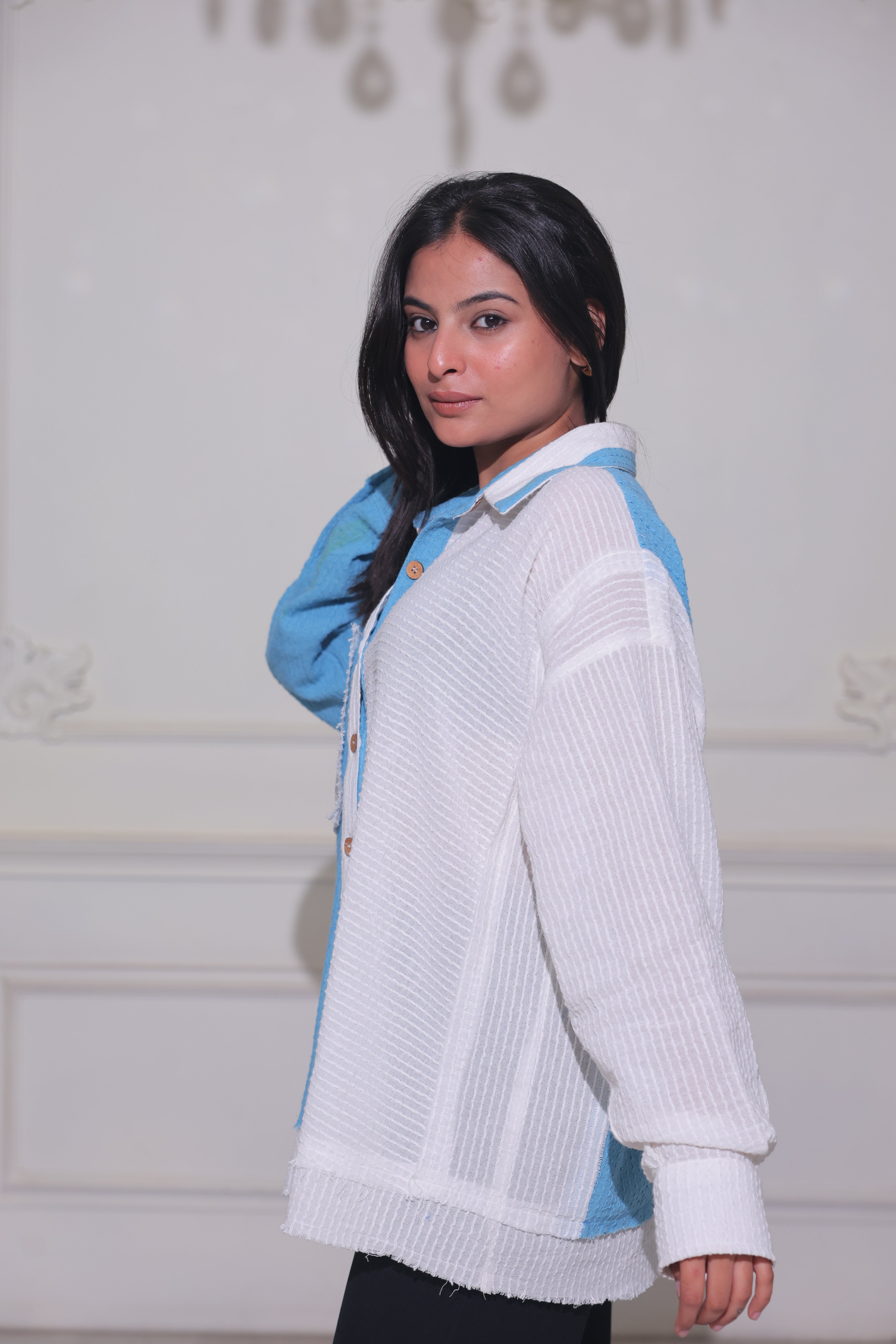 Blue Bloom  Shirt
