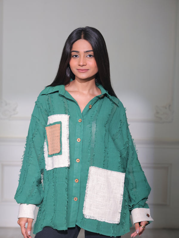 Waffle Green Shirt