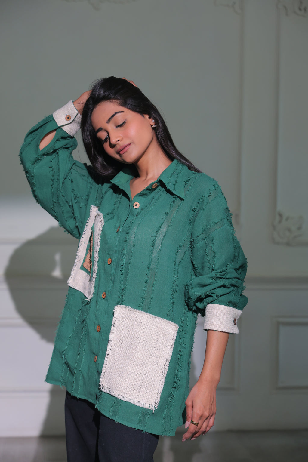 Waffle Green Shirt