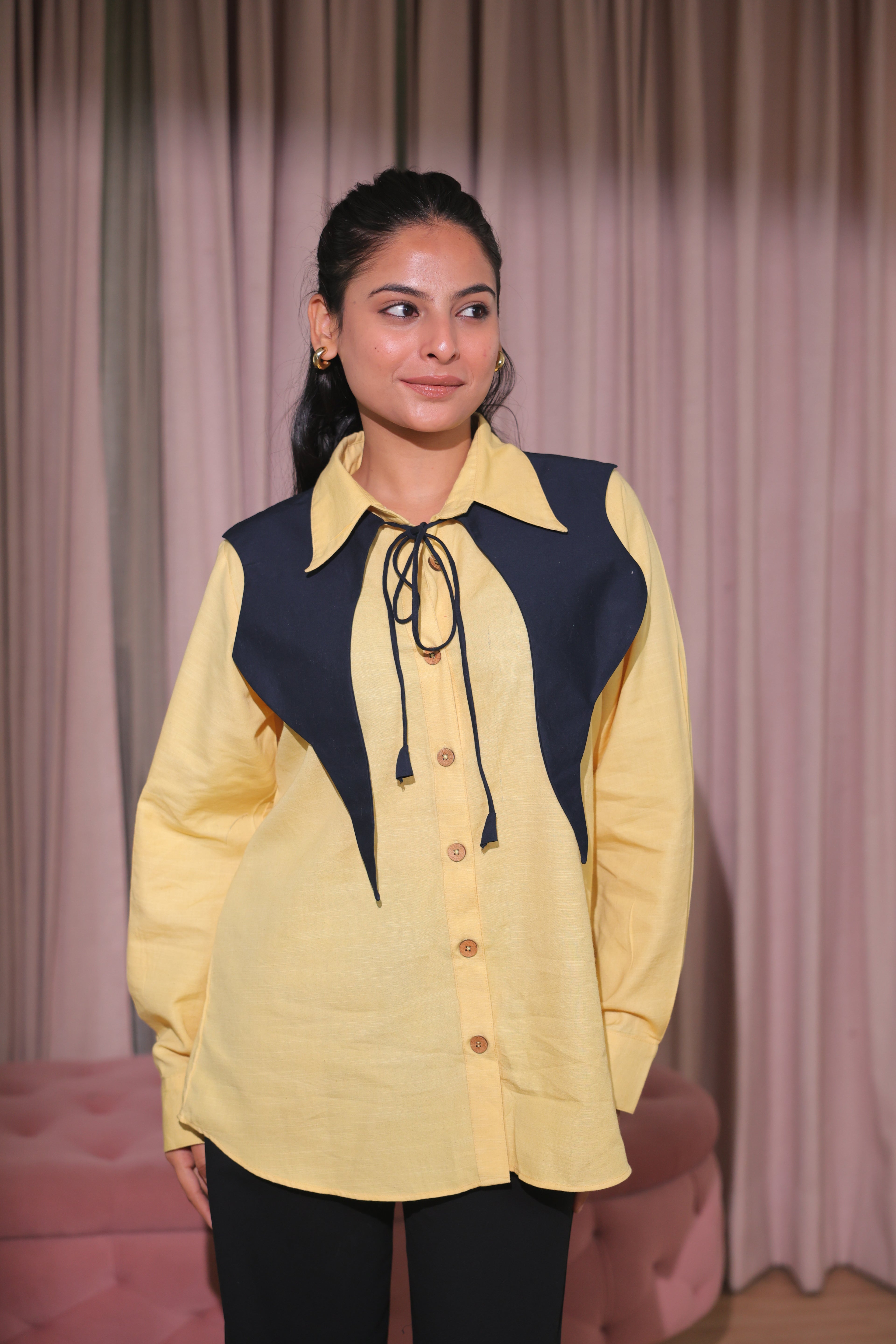Navy Layered Shirt