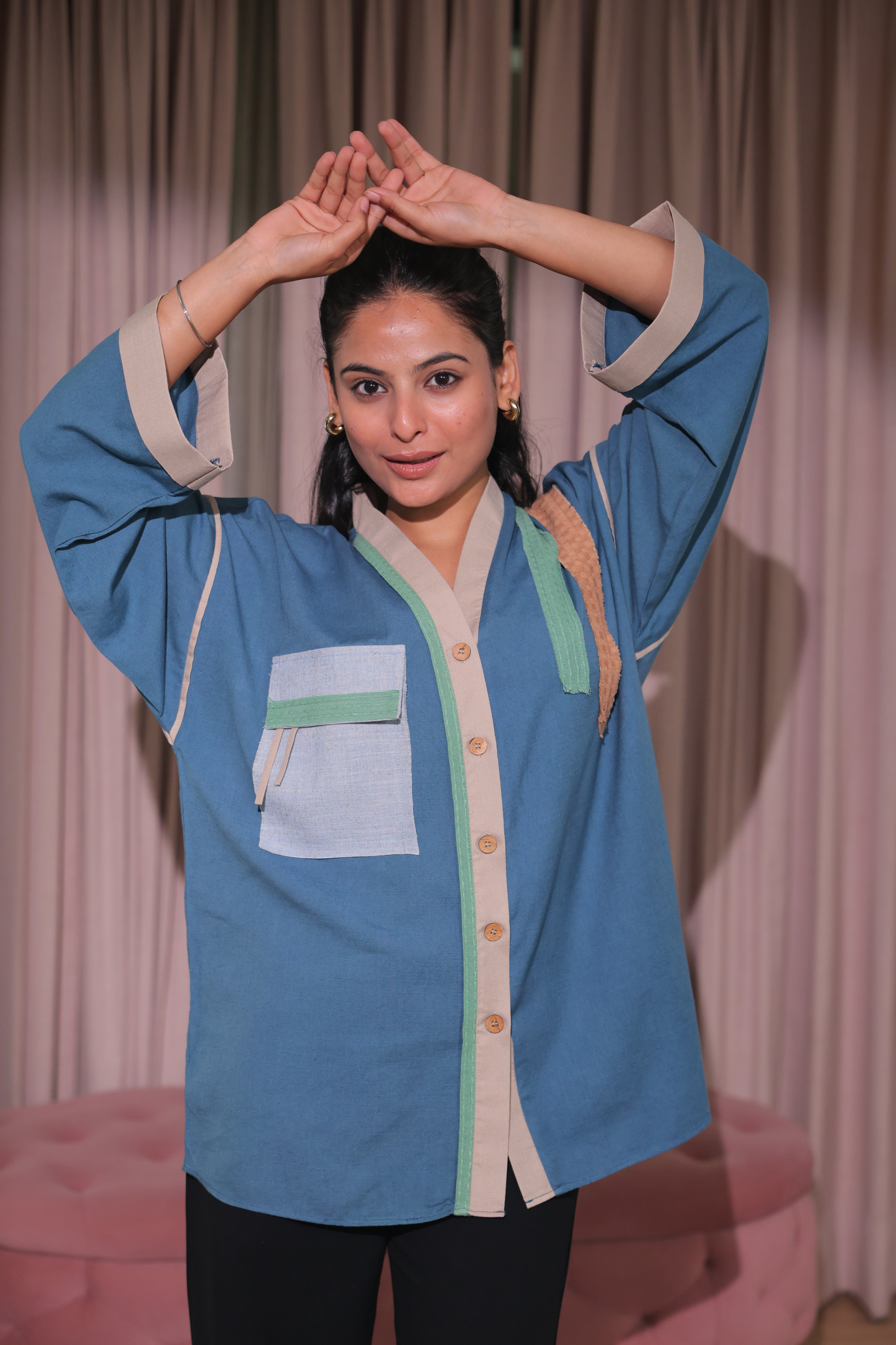 Azure Patch Shirt