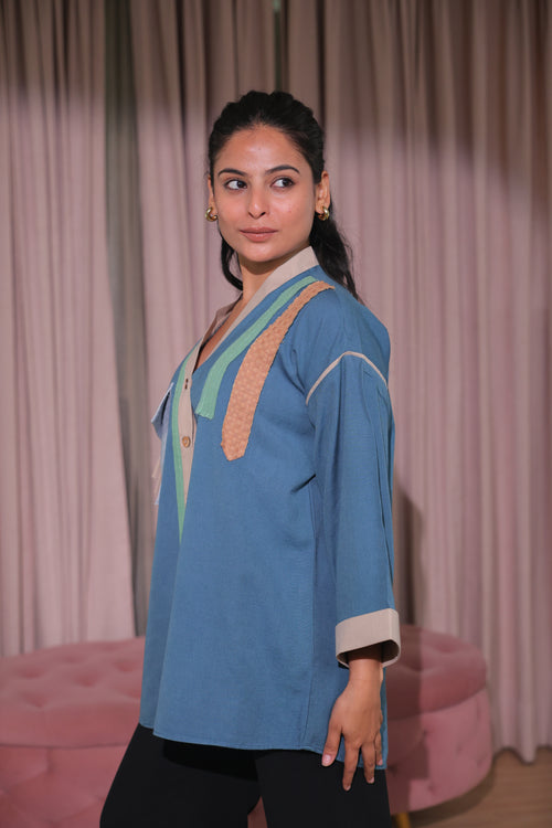 Azure Patch Shirt