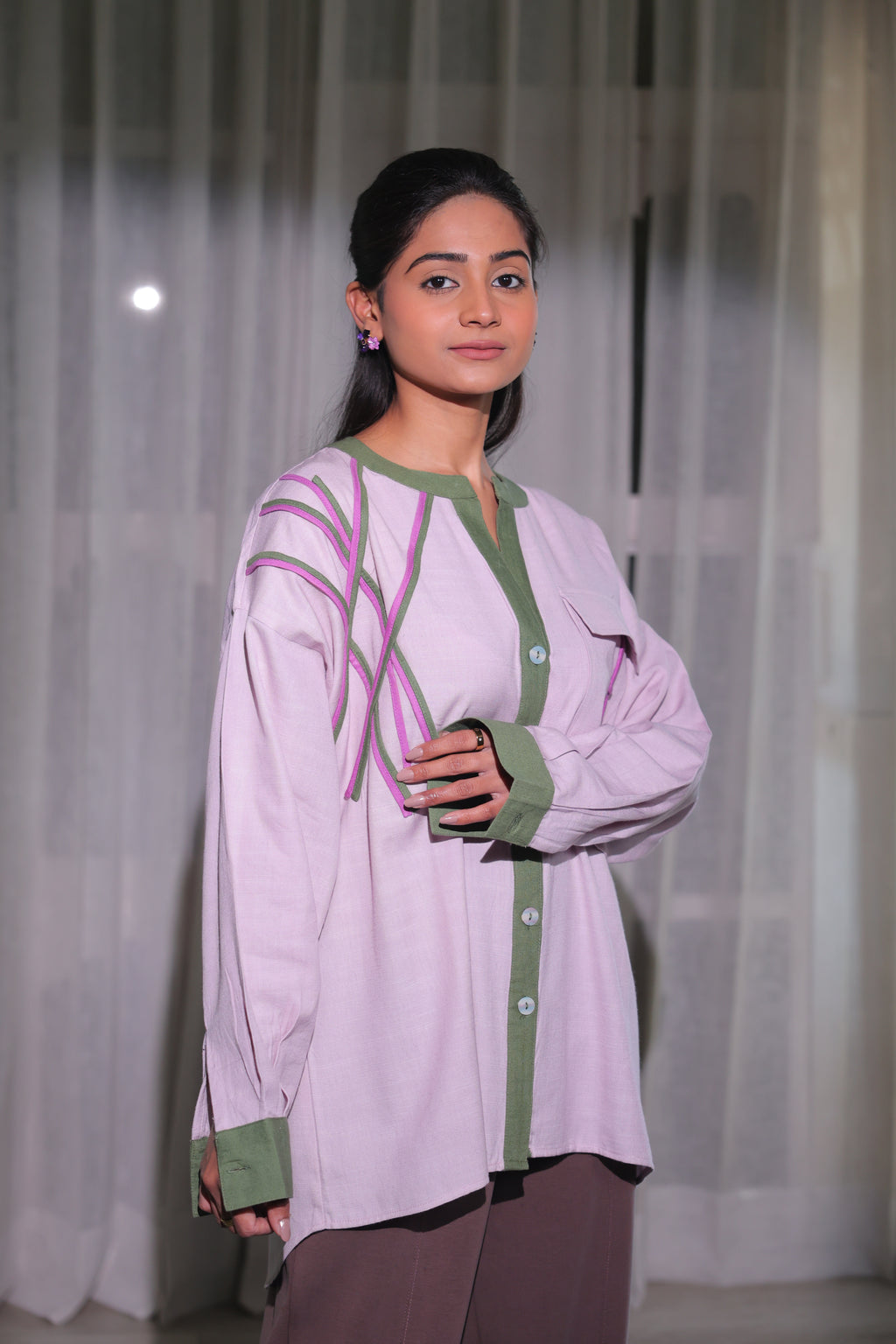 Lavender loop shirt