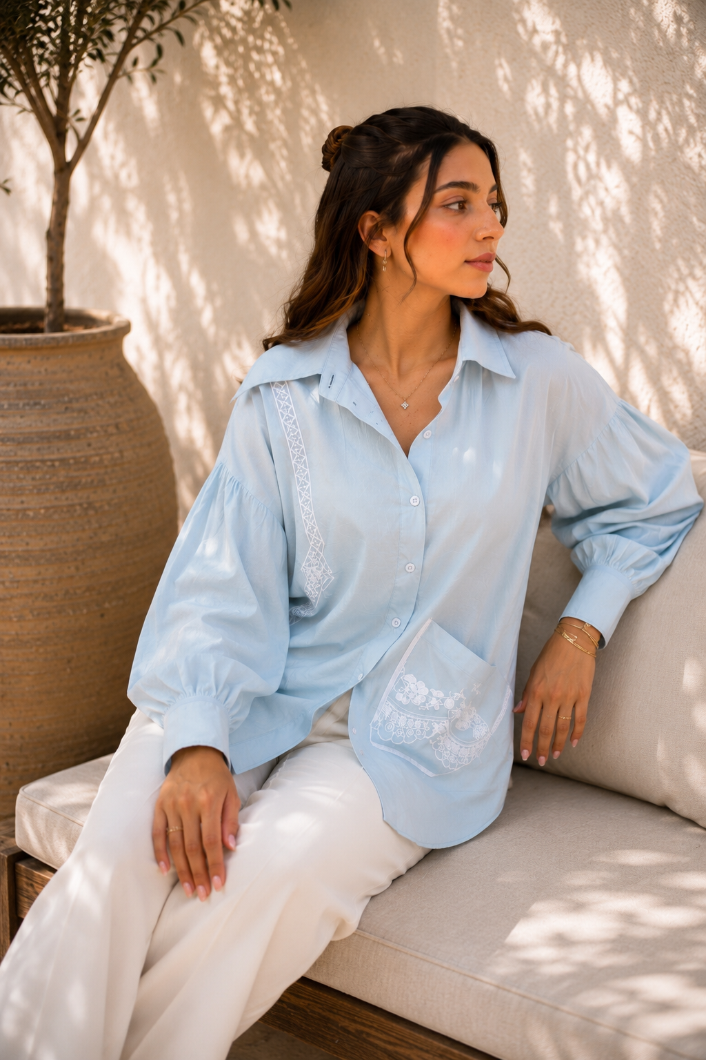 Skylark Embroidered Shirt