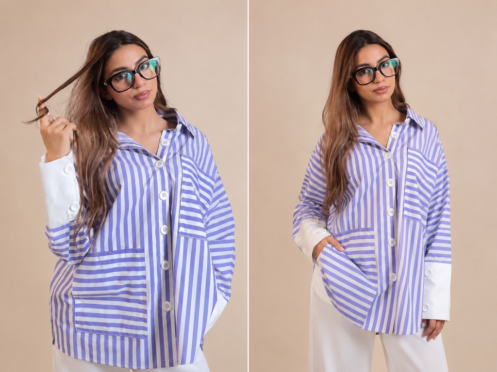 Blue Striped Shirt