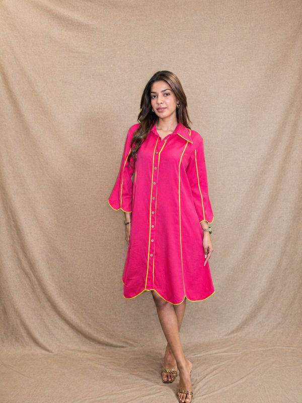 Neon Muse Shirt Dress