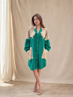 Verdant Trail Shirt Dress