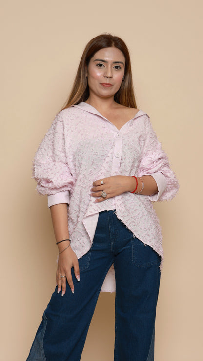Pink Texture Shirt