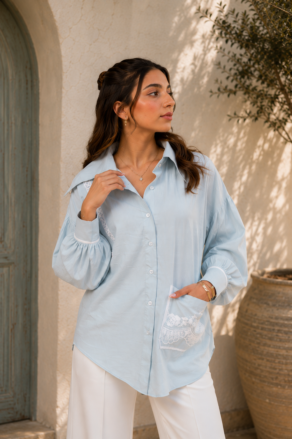 Skylark Embroidered Shirt