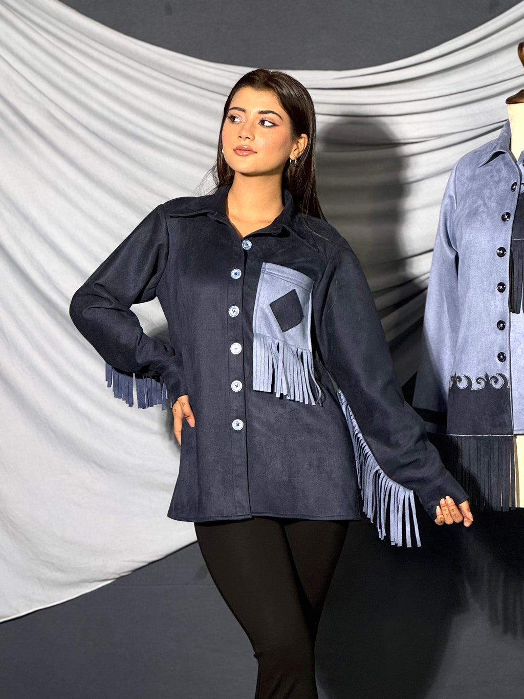 Saddle Fringe Shirt