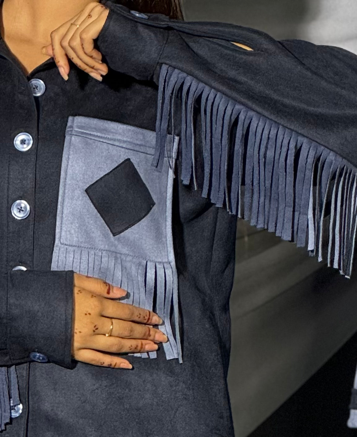 Saddle Fringe Shirt