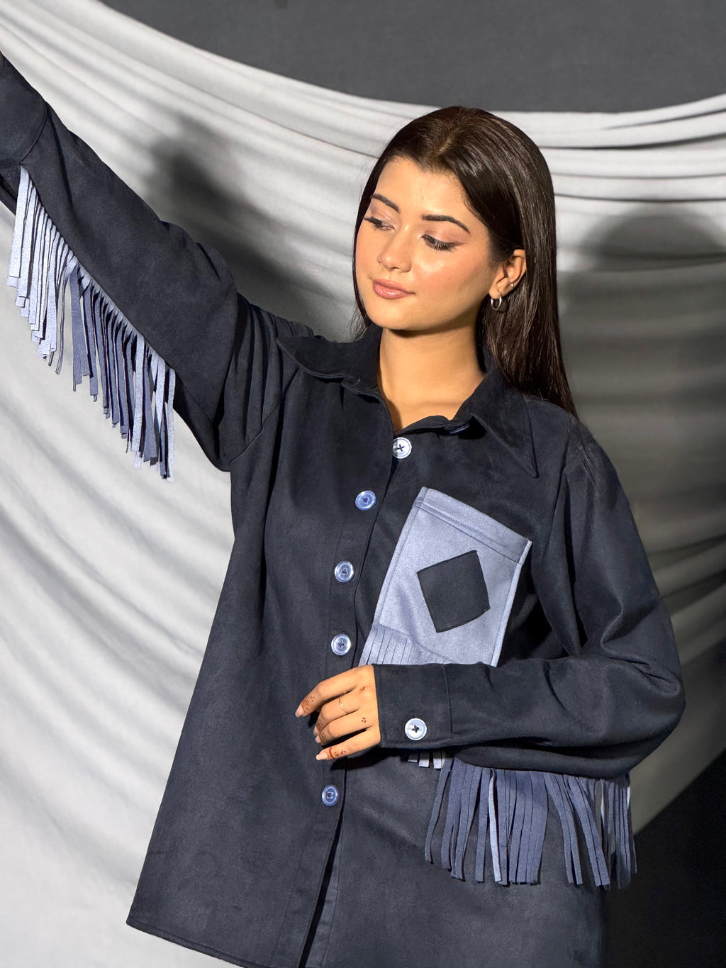 Saddle Fringe Shirt