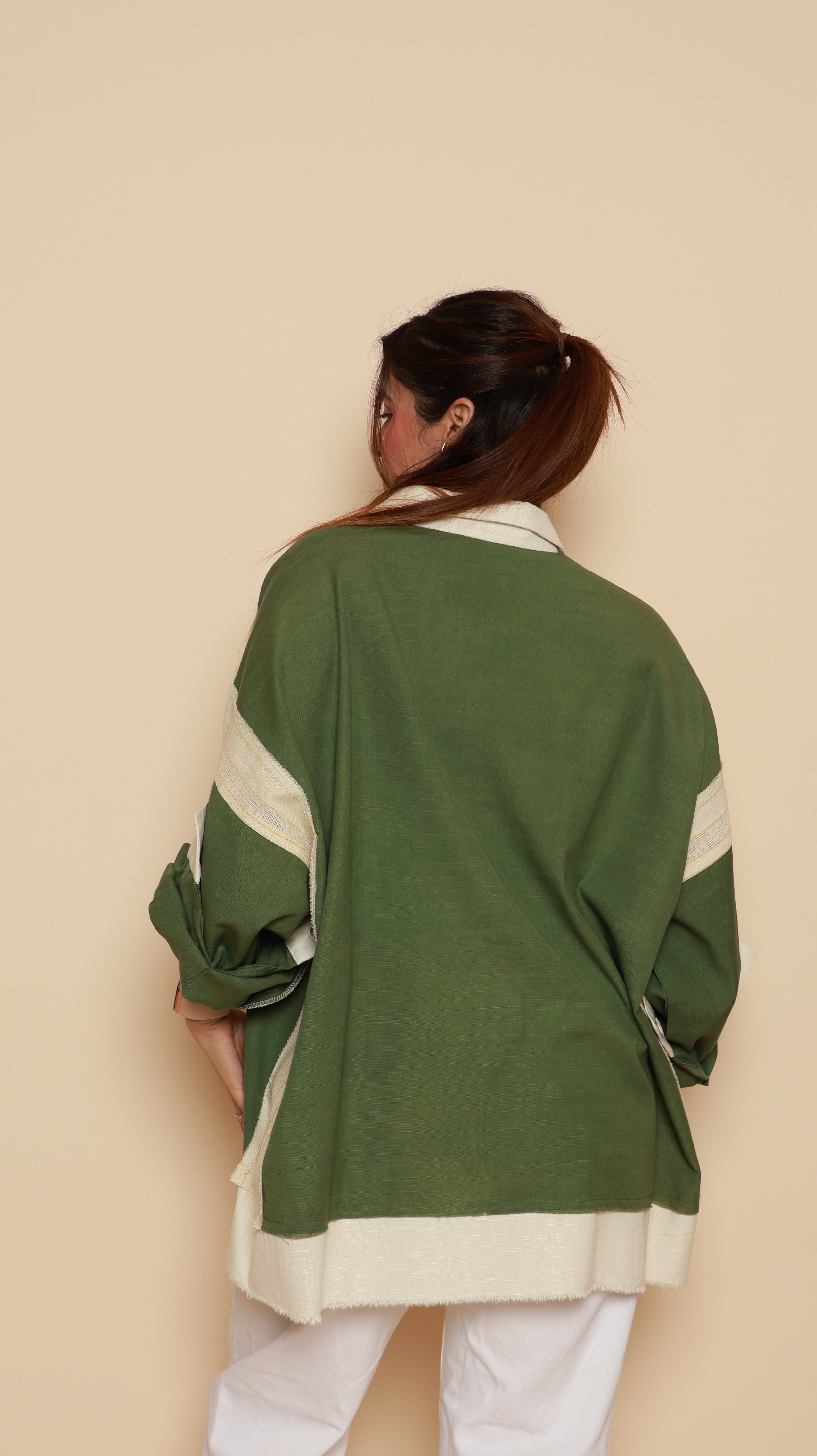 Raw Olive Patch Shirt