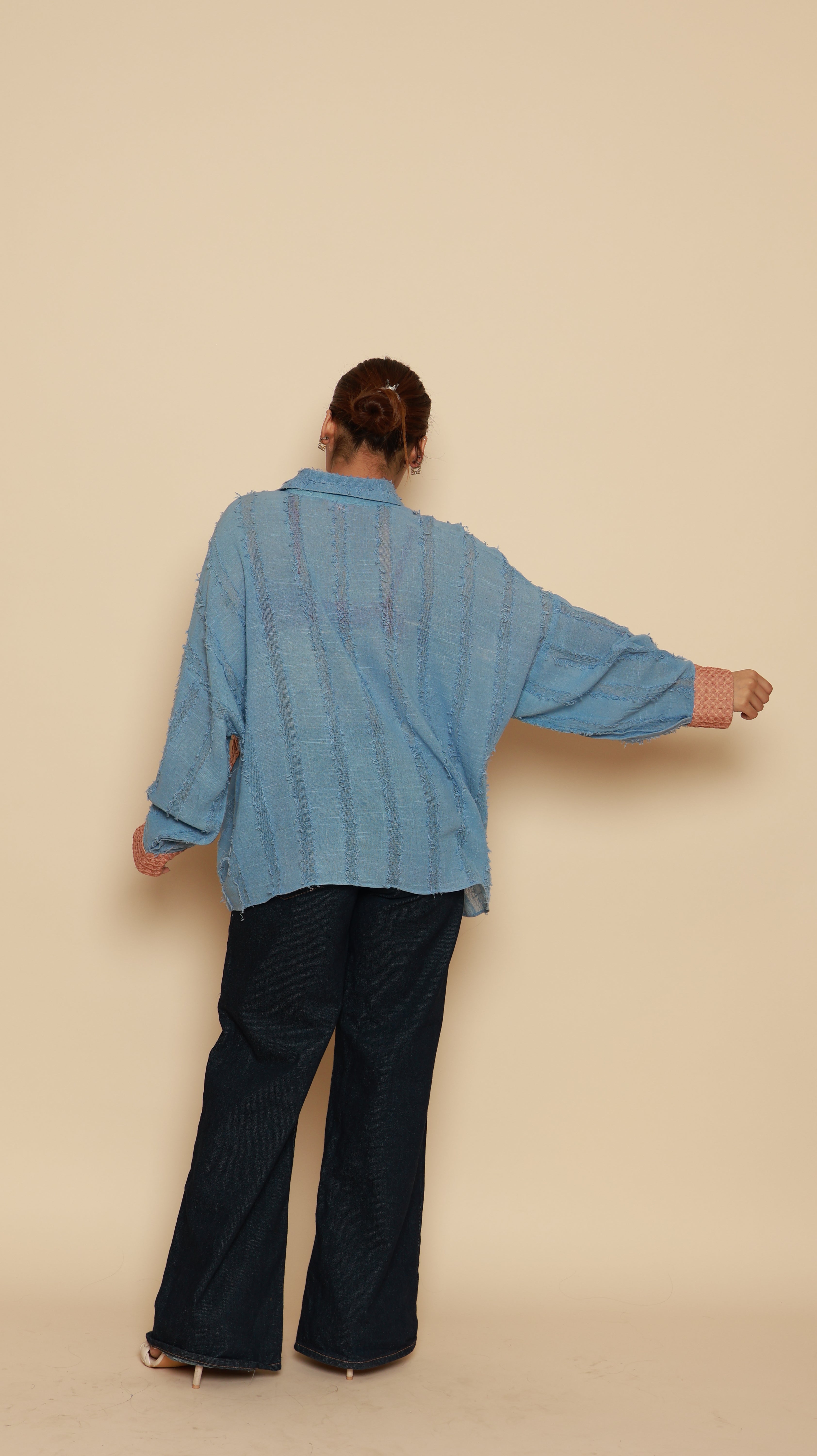 Waffle Blue Shirt