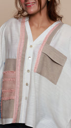 White Panel Shirt