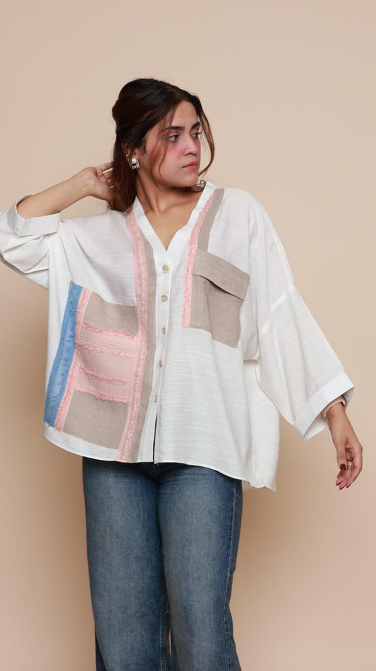White Panel Shirt