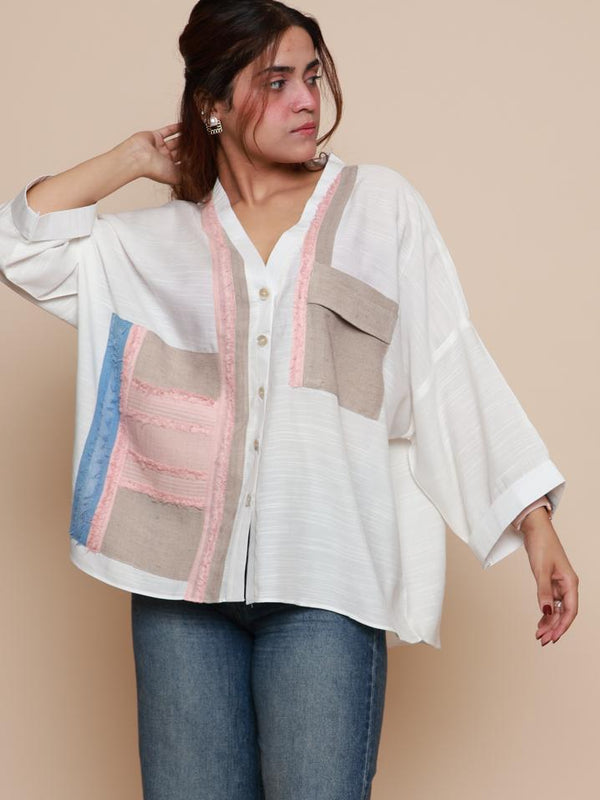 White Panel Shirt